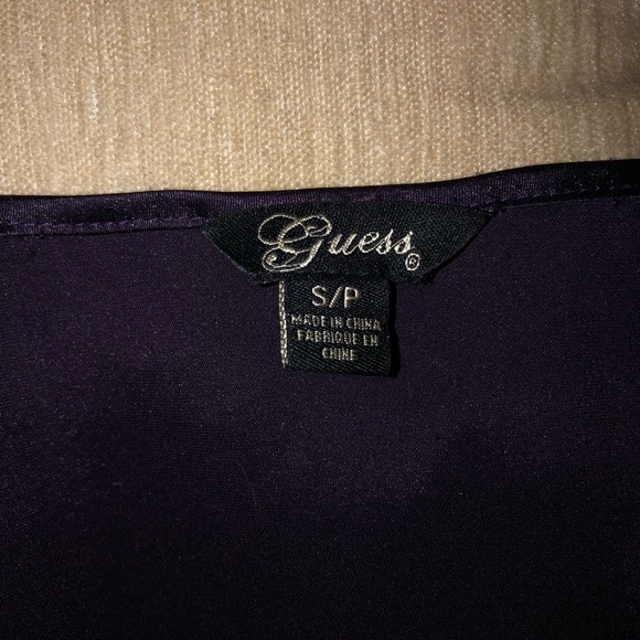 Guess Deep purple satin top - Picture 3 of 4